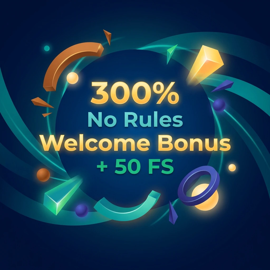 300% No Rules Welcome Bonus + 50 FS